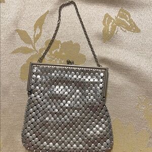 Vintage Silver Chainmail Evening Bag